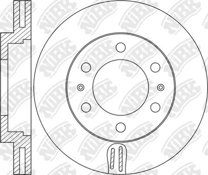 Тормозной диск NIBK RN1457