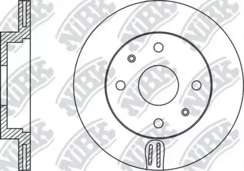 Тормозной диск NIBK RN1481 вентилируемый передняя ось