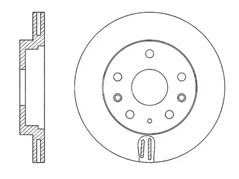 Тормозной диск NIBK RN1515 вентилируемый передняя ось