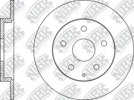 Тормозной диск NIBK RN1517 полный задняя ось