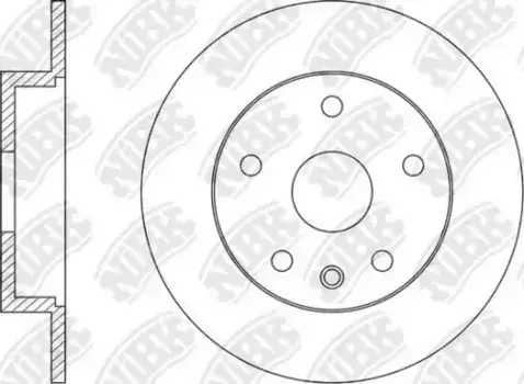 Тормозной диск NIBK RN1591 полный задняя ось