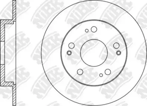 Тормозной диск NIBK RN1609 полный задняя ось