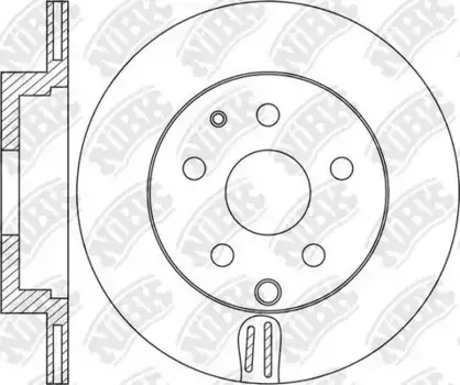 Тормозной диск NIBK RN1650 вентилируемый задняя ось