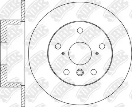 Тормозной диск NIBK RN1666 полный задняя ось