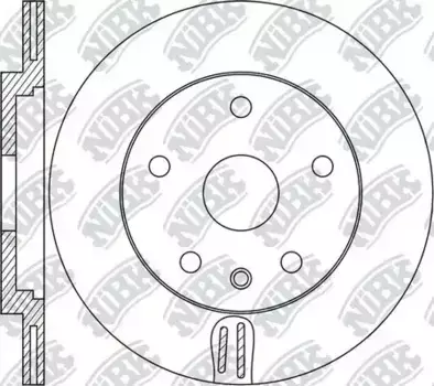 Тормозной диск NIBK RN1674 вентилируемый задняя ось