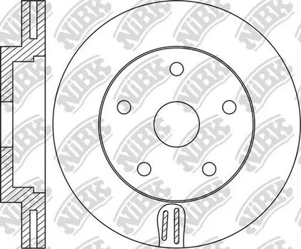 Тормозной диск NIBK RN1690