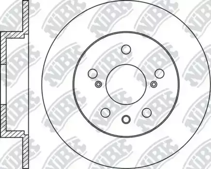 Тормозной диск NIBK RN1693 полный задняя ось