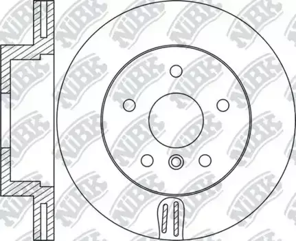 Тормозной диск NIBK RN1719 вентилируемый передняя ось