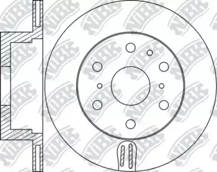 Тормозной диск NIBK RN1757 вентилируемый задняя ось