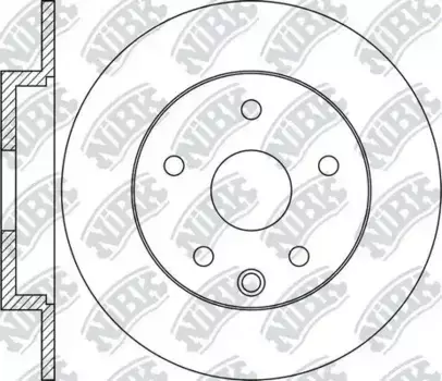 Тормозной диск NIBK RN1768 полный задняя ось
