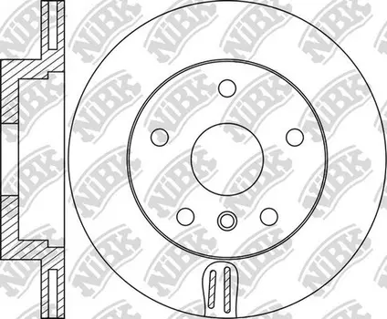 Тормозной диск NIBK RN1773 вентилируемый передняя ось