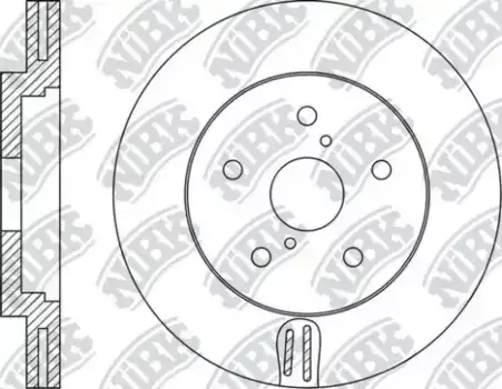 Тормозной диск NIBK RN1931 вентилируемый передняя ось