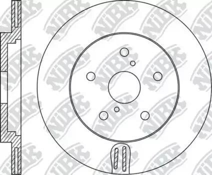 Тормозной диск NIBK RN1932 вентилируемый задняя ось