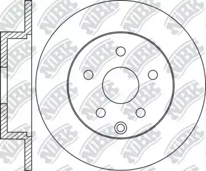 Тормозной диск NIBK RN1941 полный задняя ось