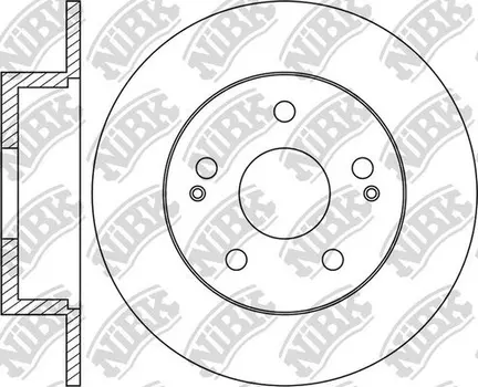 Тормозной диск NIBK RN1957 полный задняя ось
