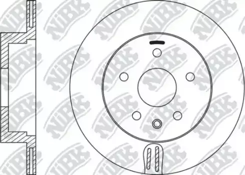 Тормозной диск NIBK RN22001 вентилируемый задняя ось