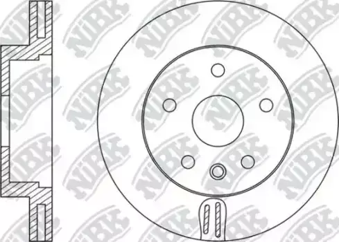 Тормозной диск NIBK RN33001 вентилируемый передняя ось