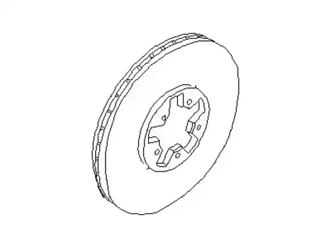 Тормозной диск NISSAN 40206-1LA2B