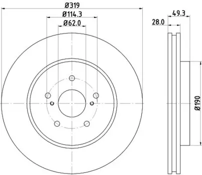 Тормозной диск NISSHINBO ND1018K