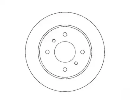 Тормозной диск NK 202229 полный задняя ось