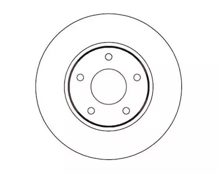 Тормозной диск NK 202277 вентилируемый передняя ось