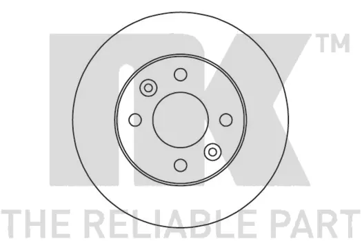 Тормозной диск NK 203938 полный передняя ось