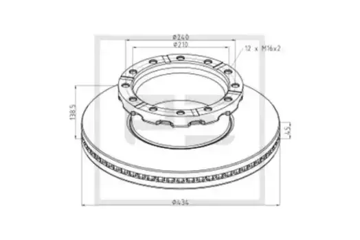 Тормозной диск PE 026.682-00A