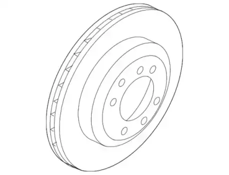 Тормозной диск PORSCHE 9Y0615601C