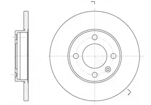 Тормозной диск REMSA 6088.01 полный передняя ось
