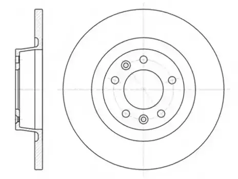 Тормозной диск REMSA 61053.00 полный задняя ось