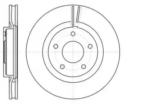 Тормозной диск REMSA 61087.10 вентилируемый передняя ось
