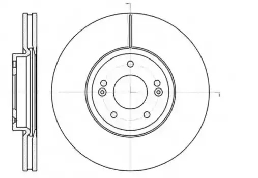 Тормозной диск REMSA 61102.10 вентилируемый передняя ось