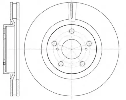 Тормозной диск REMSA 61189.10 вентилируемый передняя ось
