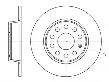Тормозной диск REMSA 61340.00 полный задняя ось