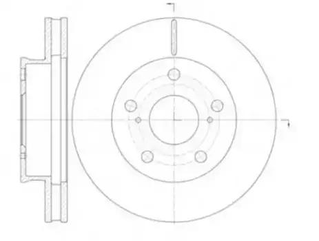 Тормозной диск REMSA 61421.10 вентилируемый передняя ось