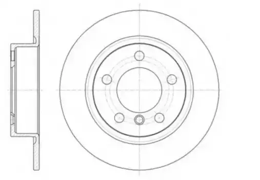 Тормозной диск REMSA 61441.00 полный задняя ось