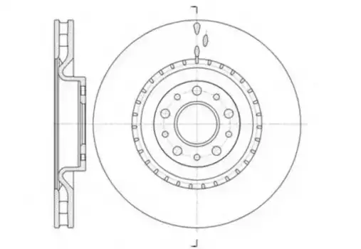 Тормозной диск REMSA 61458.10 вентилируемый передняя ось