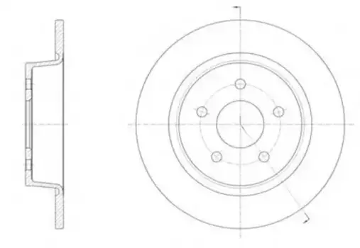 Тормозной диск REMSA 61459.00 полный задняя ось