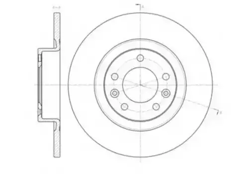 Тормозной диск REMSA 61473.00 полный задняя ось