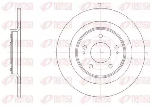 Тормозной диск REMSA 61528.00 полный задняя ось
