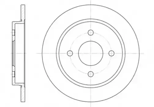 Тормозной диск REMSA 6155.00 полный задняя ось