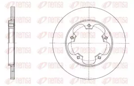 Тормозной диск REMSA 61567.00 полный задняя ось