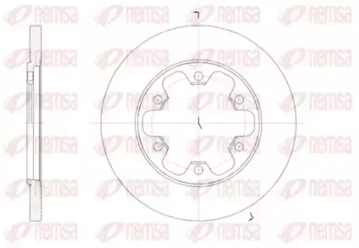 Тормозной диск REMSA 61569.00 полный задняя ось