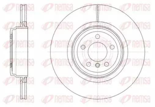 Тормозной диск REMSA 61599.10 вентилируемый задняя ось