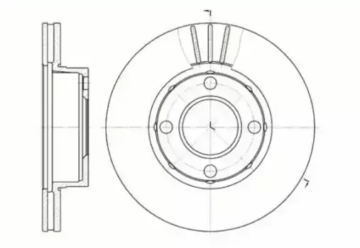 Тормозной диск REMSA 6177.10 вентилируемый передняя ось