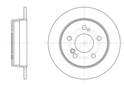 Тормозной диск REMSA 6194.00 полный задняя ось