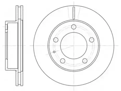 Тормозной диск REMSA 6203.10 вентилируемый передняя ось