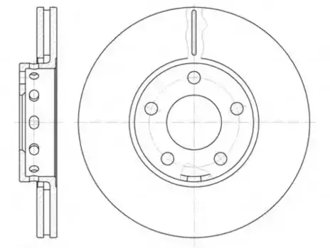 Тормозной диск REMSA 6328.10 вентилируемый передняя ось
