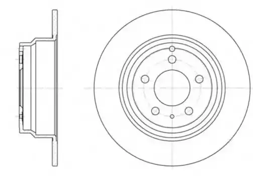 Тормозной диск REMSA 6411.00 полный задняя ось