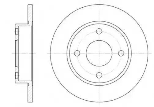 Тормозной диск REMSA 6427.00 полный передняя ось